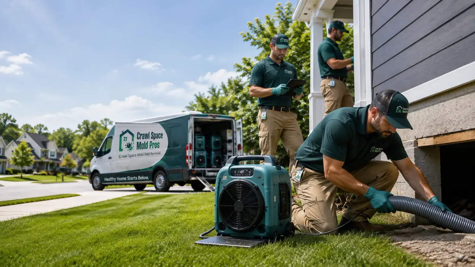 Crawl Space Mold Removal in Sacred Heart, MN